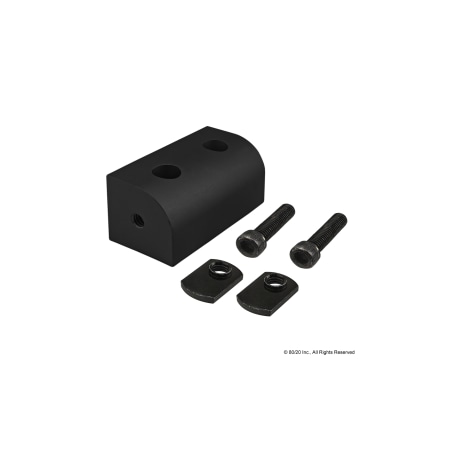 Blk 40S 80mm Univ Right Angle Living Nub MPN:40-4427-BLACK