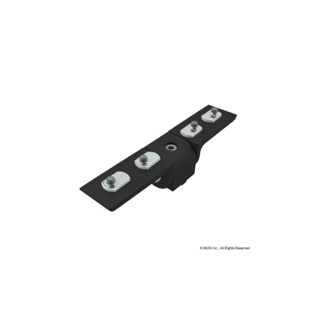 Black 40S Right Angle 0 Deg Living Hinge MPN:40-4431-BLACK
