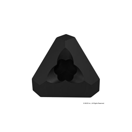 Triangular Corner Connector, 3 Way MPN:40-4441-BLACK