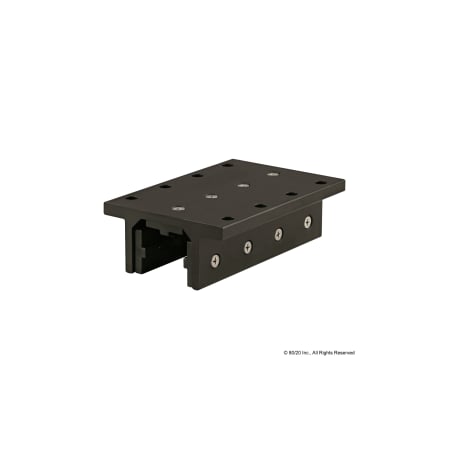 Black 40S Long Dbl Flange Linear Bearing MPN:40-6826-BLACK