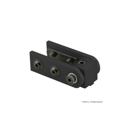 Blk 10S Right Angle 0 Deg Living Hinge MPN:4028-BLACK