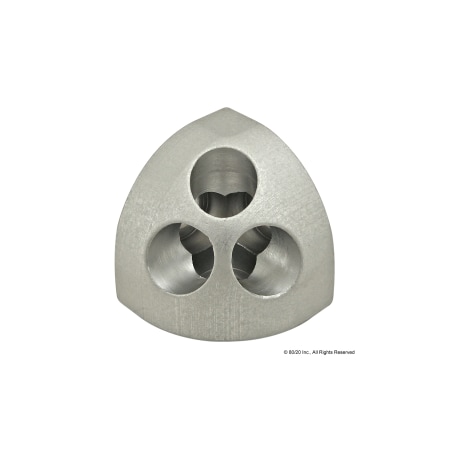 RoundedCornerConnector, Alum, Slvr, 1in, 1in MPN:4041
