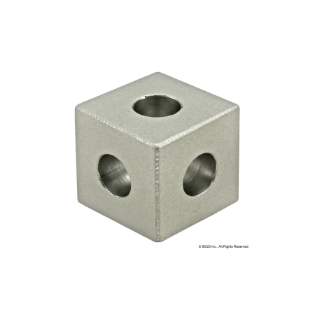 SquaRdCornerConnector, Alum, Silver, 1in MPN:4042