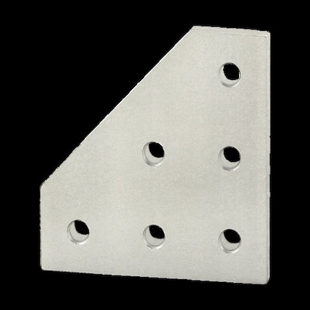 JoiningPlate, Aluminum, Silver, 3in, 13/64in MPN:4061