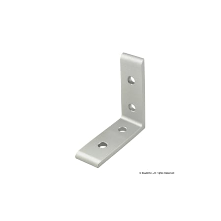 InsideCrnrBrckt, Alum, Slvr, 21/2in, 21/2in MPN:4101