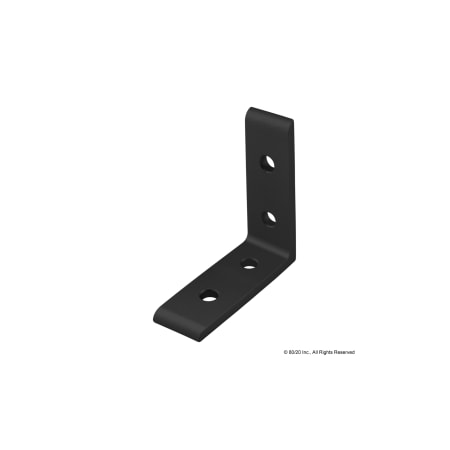 InsideCrnrBrckt, Alum, Blk, 21/2in, 21/2in MPN:4101-BLACK