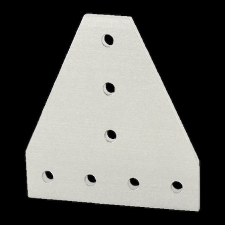 TeeJoiningPlate, Alum, Silver, 4in, 13/64in MPN:4112