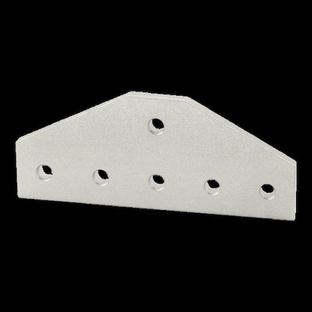 TeeJoiningPlate, Alum, Silver, 2in, 13/64in MPN:4123