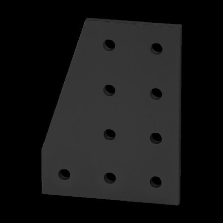 JoiningPlate, Aluminum, Black, 4in, 13/64in MPN:4126-BLACK