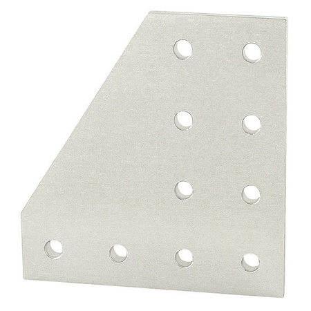JoiningPlate, Aluminum, Silver, 4in, 13/64in MPN:4127
