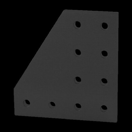JoiningPlate, Aluminum, Black, 4in, 13/64in MPN:4127-BLACK