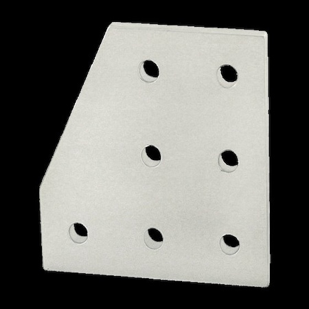 JoiningPlate, Aluminum, Silver, 3in, 13/64in MPN:4129