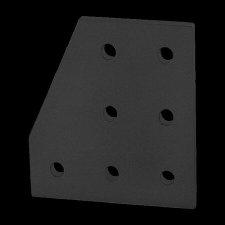 Joining Plate, 90 Degree 7 Hole 10 Series MPN:4129-BLACK