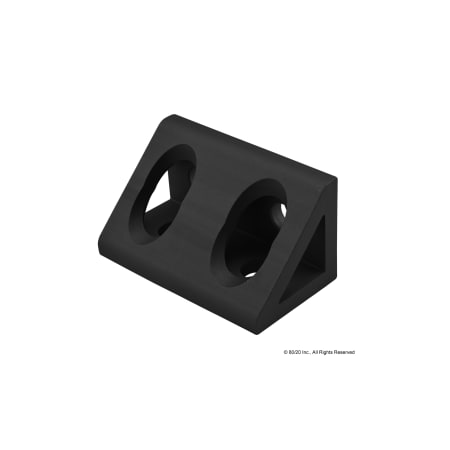 InsideCornerBracket, Alum, Blk, 1in, 1in MPN:4134-BLACK