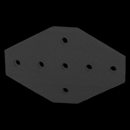 Black 10 S 7 Hole Cross Joining Plate MPN:4135-BLACK