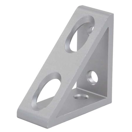 InsideCornerBracket, Alum, Slvr, 2in, 7/8in MPN:4136