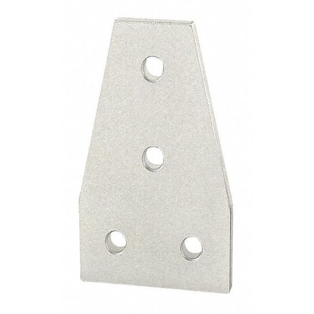 TeeJoiningPlate, Alum, Silver, 3in, 13/64in MPN:4141