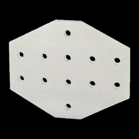 CrossJoiningPlate, Alum, Slvr, 4in, 13/64in MPN:4160