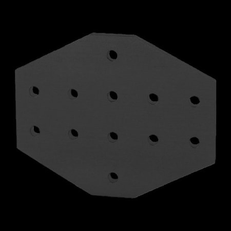 Black 10 S 12 Hole Cross Joining Plate MPN:4160-BLACK