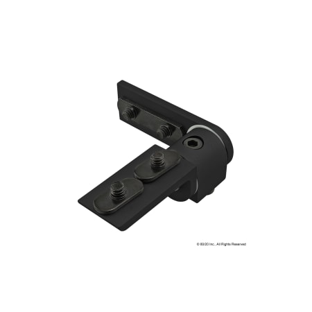 Living Hinge, 90 Deg, W/Crnr Brkt 10S MPN:4162-BLACK