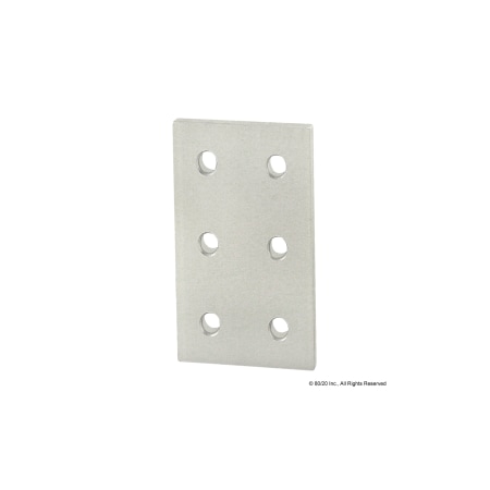 JoiningPlate, Aluminum, Silver, 3in, 13/64in MPN:4166