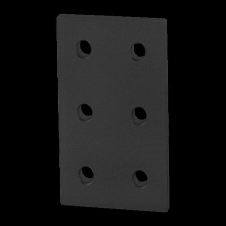Black 10 S 6 Hole Joining Plate MPN:4166-BLACK