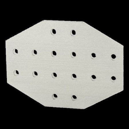 CrossJoiningPlate, Alum, Slvr, 4in, 13/64in MPN:4170