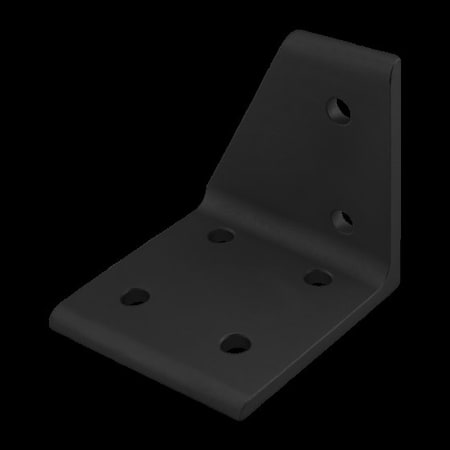 Rt Hand Inside Corner Bracket 6 Hole 15S MPN:4308-BLACK