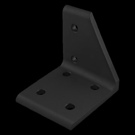 InsideCornerBracket, Alum, Blk, 3in, 3in MPN:4309-BLACK
