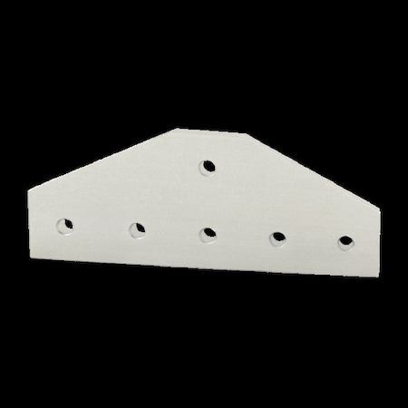 TeeJoiningPlate, Alum, Silver, 3in, 1/4in MPN:4310