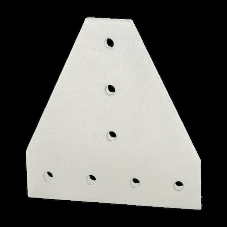 TeeJoiningPlate, Alum, Silver, 6in, 1/4in MPN:4312