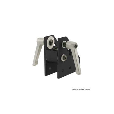 Blk 15S 0 Deg Pivot Bracket W/L-Handle MPN:4317-BLACK