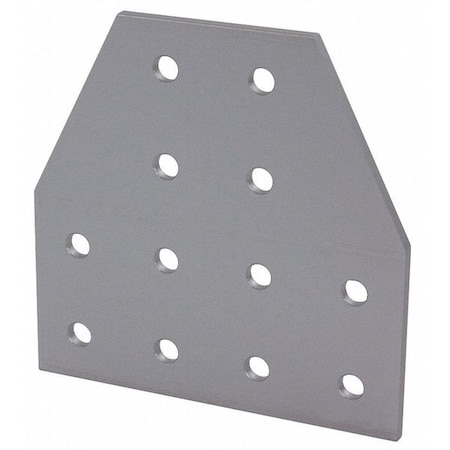 TeeFlatPlate, Aluminum, Silver, 6in, 6in MPN:4325