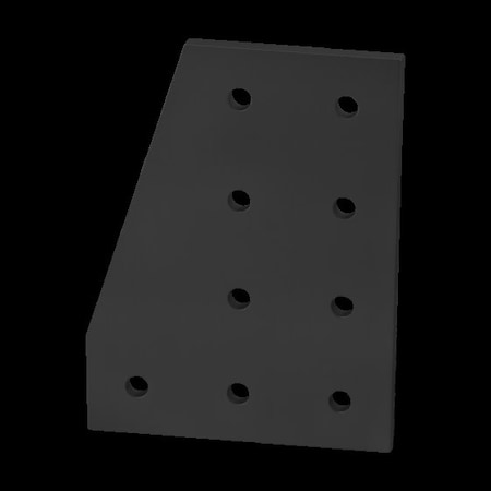 JoiningPlate, Aluminum, Black, 6in, 1/4in MPN:4326-BLACK