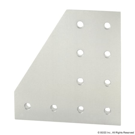 JoiningPlate, Aluminum, Silver, 6in, 1/4in MPN:4327