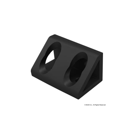InsideCrnrBrckt, Alum, Blk, 1-1/2in, 1-1/2in MPN:4334-BLACK