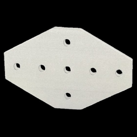 CrossJoiningPlate, Alum, Slvr, 41/2in, 1/4in MPN:4335