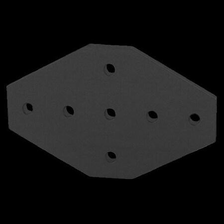 Black 15 S 7 Hole Cross Joining Plate MPN:4335-BLACK
