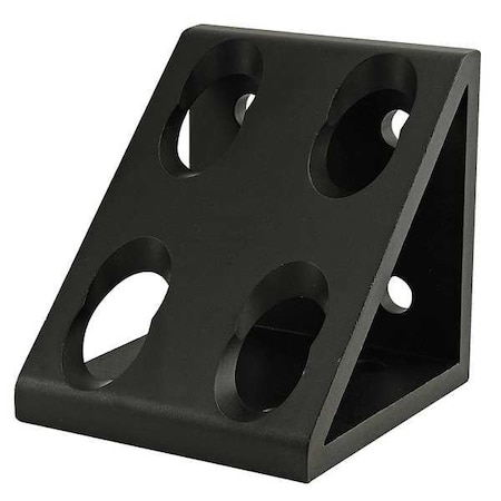 InsideCrnrBrckt, Alum, Blk, 3in, 2-13/16in MPN:4338-BLACK