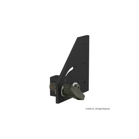 Blk 15S 0 Deg Pivot Bracket W/T-Handle MPN:4342-BLACK