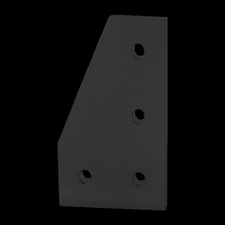 JoiningPlate, Aluminum, Black, 41/2in, 1/4in MPN:4350-BLACK