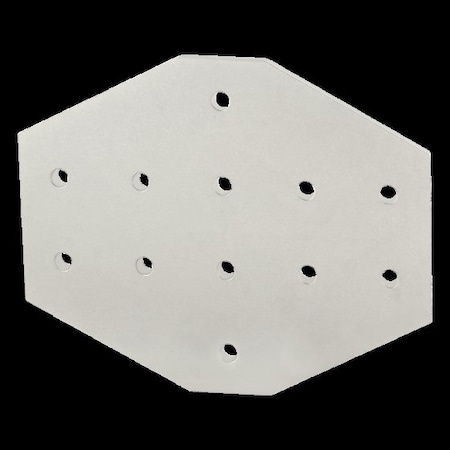 CrossJoiningPlate, Alum, Silver, 6in, 1/4in MPN:4360