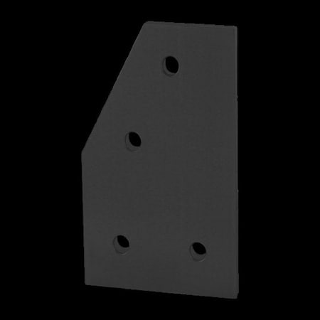 Angle Joining Plate, 60 Deg, 4 Hole, 15S MPN:4361-BLACK