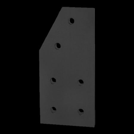Angle Joining Plate, 60 Deg, 6 Hole, 15S MPN:4362-BLACK