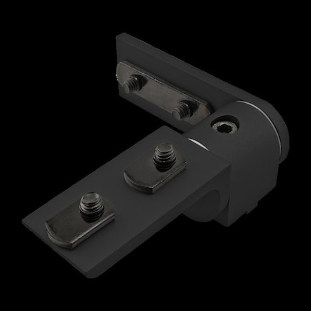 Living Hinge, 0 Deg, W/Crnr Bracket 15 S MPN:4363-BLACK