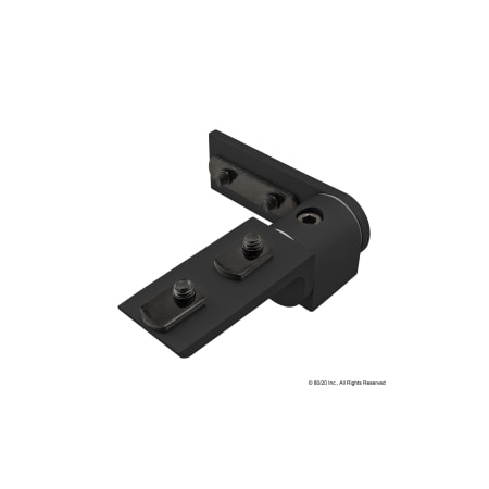 Living Hinge 90 Deg W/Crnr Brkt 15S Blk MPN:4364-BLACK