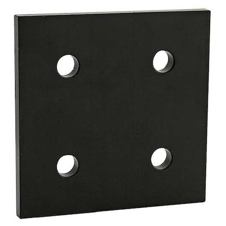 SquareFlatPlate, Aluminum, Black, 3in, 3in MPN:4367-BLACK