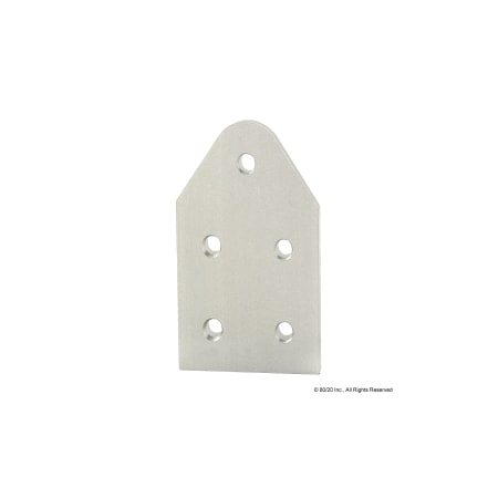 PivotPlate, Aluminum, Silver, 41/2in, 1/4in MPN:4371