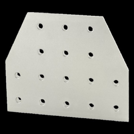 TeeJoiningPlate, Alum, Silver, 6in, 1/4in MPN:4422
