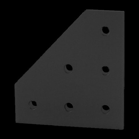 JoiningPlate, Aluminum, Black, 41/2in, 1/4in MPN:4461-BLACK